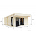 Casa Prefabricada de Madera para Jardín Moderna 500x500x273cm 22.20m2 de Espacio Interno