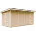 Caseta de jardín 8.52 + 2.95m²-L530xW279cm-con Suelo 