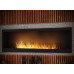  Chimenea de bioetanol de diseño para empotrar en la pared con cristal protector incluido, marco negro semimate de acero inoxidable, quemador de 3 litros (INSIDE1500) 