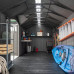 Cobertizo de jardín Lifetime 60351 TieDex 6 x 2,4 m, corte áspero, doble entrada 