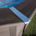 Gre KPCOR46 – Piscina Rectangular Composite 466 x 326 x 124 cm, con filtración 6 m3 h, cuña metálica, Gris Oscuro  