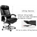 HZYDD Silla reclinada del Presidente Silla ejecutiva,Silla de Ordenador de Oficina ergonómica,Silla de Giro del Estudio en el hogar (Color:marrón)