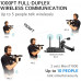  Hollyland Mars T1000-Duplex completo Intercomunicación Inalámbrico Sistema para 5 personas-1 estación base y 4 riñonera,auriculares dinámicos y mics.OLED,Mute/Talk,Tally para iglesia,dron,evento. 