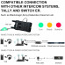  Hollyland Mars T1000-Duplex completo Intercomunicación Inalámbrico Sistema para 5 personas-1 estación base y 4 riñonera,auriculares dinámicos y mics.OLED,Mute/Talk,Tally para iglesia,dron,evento. 