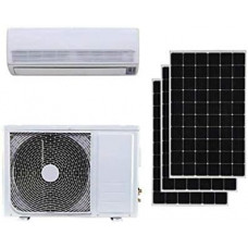 Inversor solar ACDC sin conductos, mini aire acondicionado dividido con calentador 