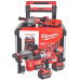 Juego de 4 maletas 18 V, con ruedas M18 Fpp4b-503p  