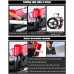  L.HPT Bicicleta de montaña eléctrica Bicicleta Plegable para Hombre 26 Pulgadas 27 48V10Ah batería de Litio Bicicleta para Adultos Carga máxima 150 kg Resistencia 90 km Negro + Rojo 