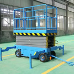 Mini mesa elevadora de tijera hidráulica autopropulsada de 500 kg