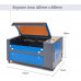  Orion Motor Tech 60W Máquina de Grabador Láser de CO2 Máquina de Grabador Láser 400x600mm Grabadora Láser Profesional con LCD Digital Puerto USB/Bomba de Aire/Software RDWorks (60W 400X600mm) 