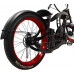 Power-Bikes, Pedelec, E-Bike, 250 W, Fatbike, Cruiser, Bicicleta, Rojo Negro Negro, Rojo    
