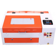  TEN-HIGH CO2 Láser Máquina de Grabado y Cortador, 40W 300x400mm, Máquina DIY, Puerto USB, Color Naranja 