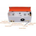  TEN-HIGH CO2 Láser Máquina de Grabado y Cortador, 40W 300x400mm, Máquina DIY, Puerto USB, Color Naranja 