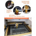  TEN-HIGH CO2 Láser Máquina de Grabado y Cortador, 40W 300x400mm, Máquina DIY, Puerto USB, Color Naranja 