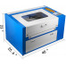  VEVOR 50 W Máquina de Grabado Láser CO2 USB 300 x 500 mm Grabador de Láser 500 mm/s Herramienta de Corte Rueda Giratoria LCD Láser Engraving Machine Láser CO2 para Vidrio, Madera, Plástico, Cuero 