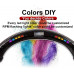 Volante LED Performance, Fibra de Carbono Cuero Napa Perforado 