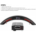 Volante LED Performance, Fibra de Carbono Cuero Napa Perforado 