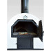  acerto 40239 Horno de Piedra para el jardín 62x62cm * Doble cámara * Ladrillo de Arcilla * Horno de jardín Aislado | Horno móvil de leña Horno de leña para Exterior | Horno de pastelería 