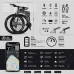 Legend ETNA 500W 45km/h Bicicleta eléctrica de montaña MTB Smart eBike 27,5", Doble suspensión RockShox + KS, Frenos de Disco hidráulico