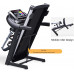  FHW Cinta De Correr EléCtrica, MáQuina para Caminar MultifuncióN, Plegable HidráUlico, Velocidad De Pendiente De Tres Velocidades Ajustable, Adecuada para Fitness Y Quema De Grasa,Negro 