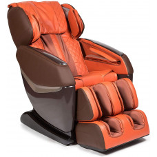  KENSHO® Sillón de Masaje - Naranja (Modelo 2021) - Presoterapia con Aire, Reflexoterapia de pies, Termoterapia de Espalda, Gravedad y Espacio “Cero”, Sonido Envolvente 3D, Bluetooth 