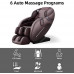  iRest 2023 - Sillón de masaje para todo el cuerpo - Sillón reclinable Zero Gravity - Manos robóticas 3D con pistas SL - Masaje para la Shiatsu - Función calor en la espalda - Masajeador de rodillo 